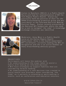 A list of speakers